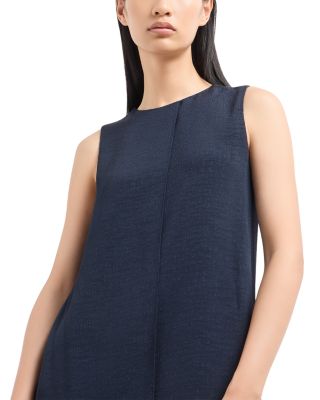 Textured Sleeveless Shift Dress