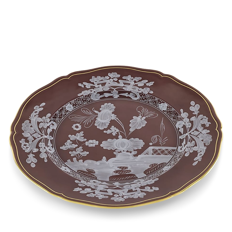 Ginori 1735 Richard Ginori Oriente Italiano Charger Plate In Brown