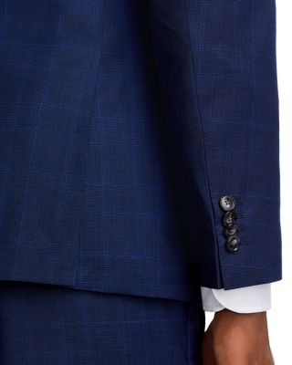 H-Huge Tonal Plaid Slim Fit Suit