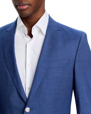 H-Huge Textured Solid Slim Fit Suit