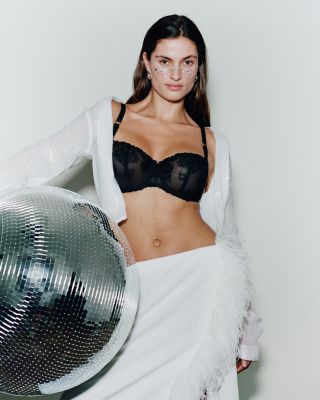 Champs-&amp;Eacute;lys&amp;eacute;es Lace Unlined Demi Bra