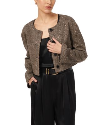 CAMI NYC - Serrano Sequin Tweed Cropped Jacket