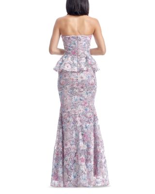 Scarlett Embellished Peplum Gown