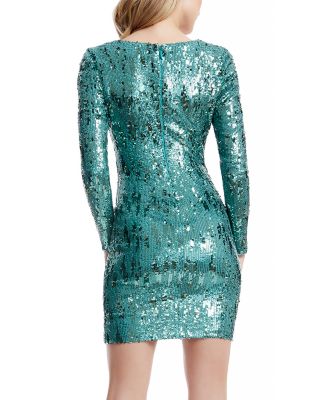 Dayton Sequin Long Sleeve Minidress