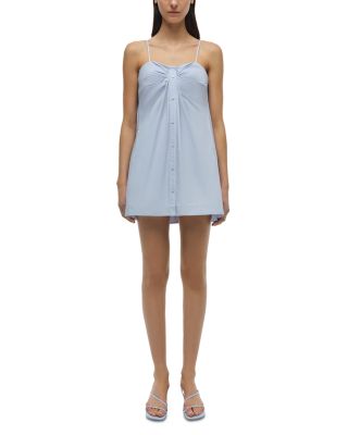 Kendall Twisted Button Poplin Dress