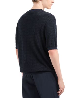 Stitched Logo Short Sleeved Sweater