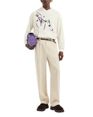 Floral Embroidery Pullover Sweatshirt