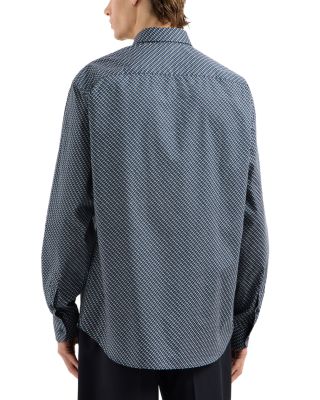 Regular Fit Geometric Pattern Sport Shirt