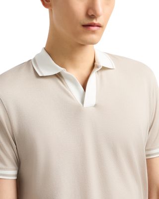 Contrasting Collar & Cuffs Polo Shirt 
