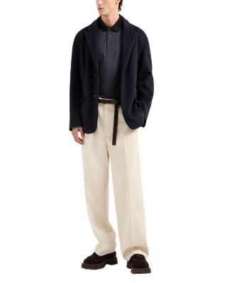 Jacquard Logo Lettering Polo Shirt 