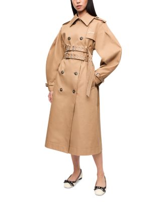 GANNI - Double Belt Trench Coat