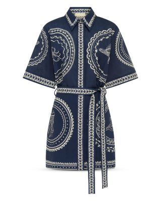 Oceane Linen Mini Dress