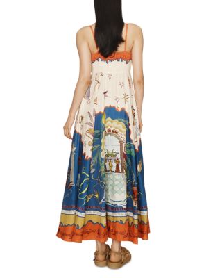 Linen Surrealist Sundress