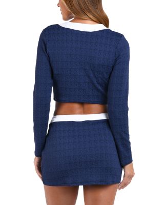 Adaline Color Blocked Swim Cover-Up Cardigan & Coco Color Blocked Skirt Cover-Up