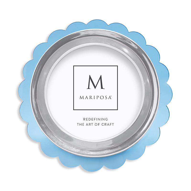 MARIPOSA ACRYLIC 6 ROUND SCALLOP PICTURE FRAME