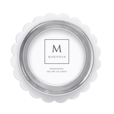 Mariposa Acrylic 6 Round Scallop Picture Frame