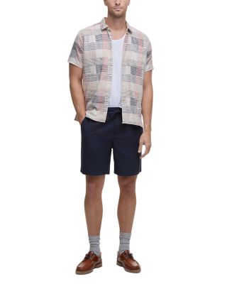 Relaxed Fit Linen Blend Shorts 