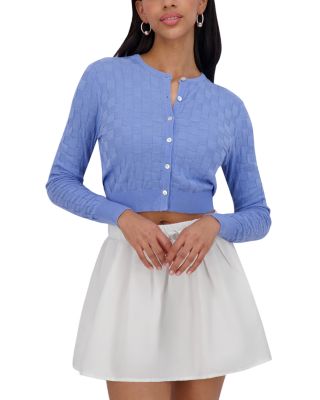 Checker Knit Cardigan 