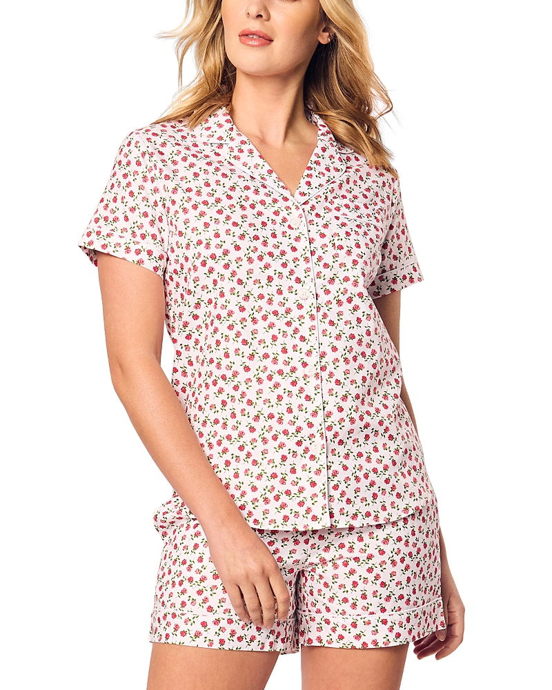 PETITE PLUME PETITE FLORALS TWILL SHORT SLEEVE SHORT SET