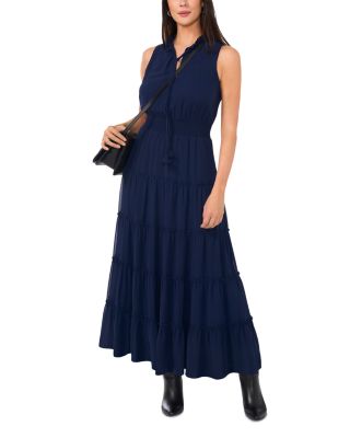 Sleeveless Tie Neck Maxi Dress  