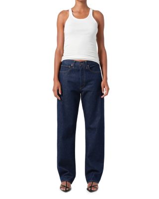 Kelly High Rise Straight Leg Jeans in Rinse