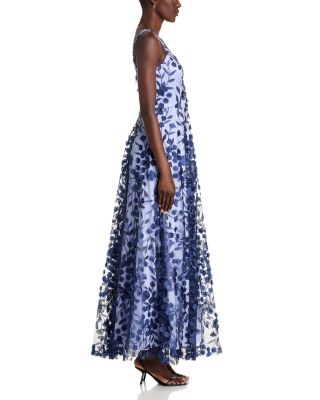 Embroidered 3D Appliqu&amp;eacute; Gown