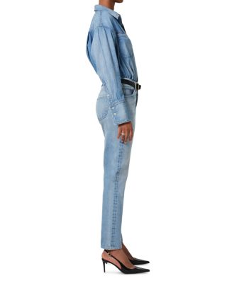 Blaine High Rise Straight Leg Jeans in Gemini