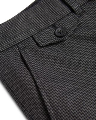 Micro Houndstooth Slim Fit Pants