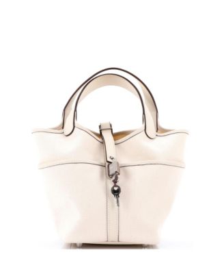 Pre-Owned HERMÈS - PM Cargo Picotin Lock Bag Canvas and Swift