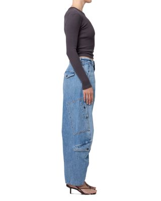 Flight High Rise Barrel Jeans in Zenith