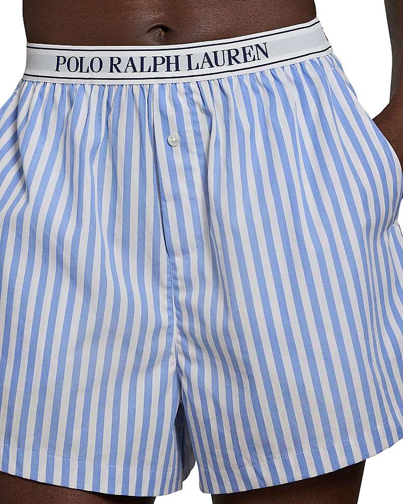 Polo Ralph Lauren Striped Cotton Boxer In Wide Stripe