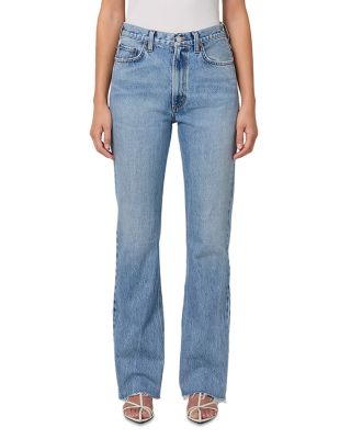 Leena Mid Rise Baby Bootcut Jeans in Stage