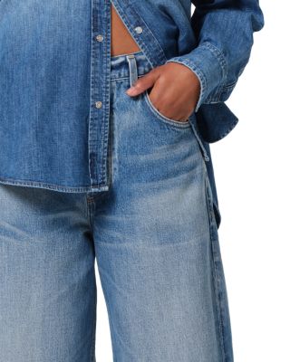 Ayla High Rise Baggy Wide Leg Jeans in Solano