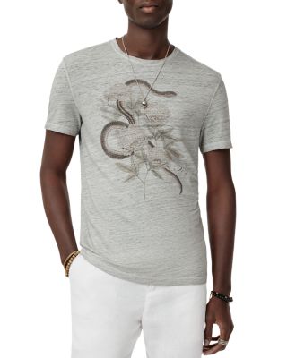John Varvatos - Snake Floral Tee