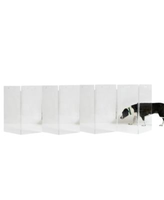 Low Pet Gate Zig Zag Options 8 panel