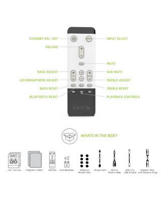TUK Premium Powered Bookshelf Speakers - Pair