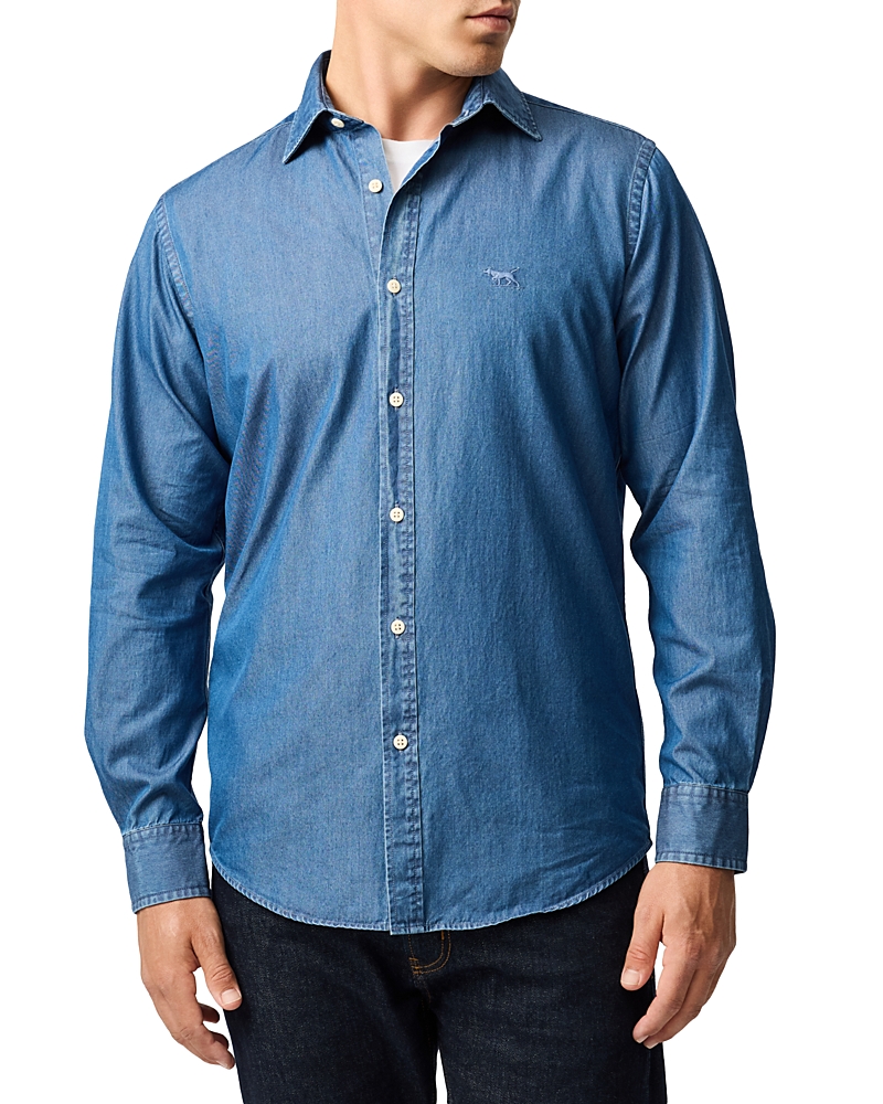 Rodd & Gunn Spring Creek Long Sleeve Shirt In Indigo