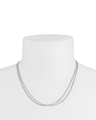 Signature Snake Chain Layered Necklace, 17"
