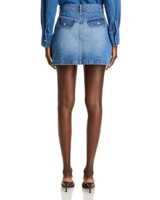 Utility Denim Mini Skirt - Exclusive