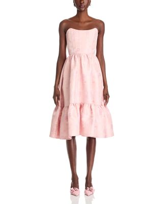 Virginia Ruffled Hem Strapless Dress