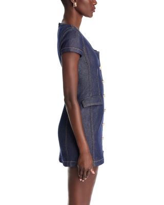 Brunella Sheen Denim Mini Dress
