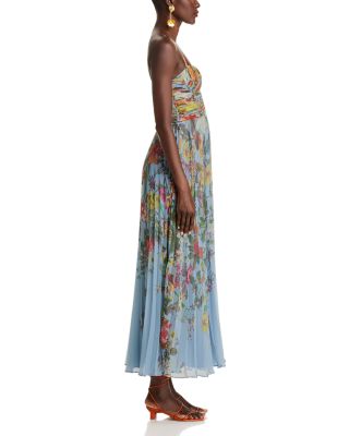 Pleated Floral Guest of Dress - Exclusive