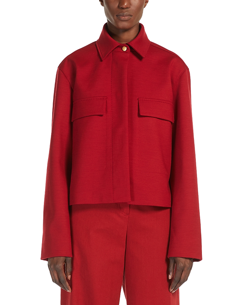 Shop Max Mara Talamo Jacket In Red