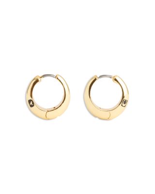 Signature Hallmark Tubular Huggie Hoop Earrings