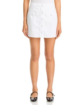 L'AGENCE - Kris Button Front Mini Skirt