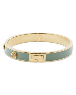 COACH - Signature Tea Rose Enamel Bangle Bracelet