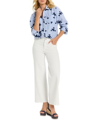 Stamped on Stripes Button Front Shirt 