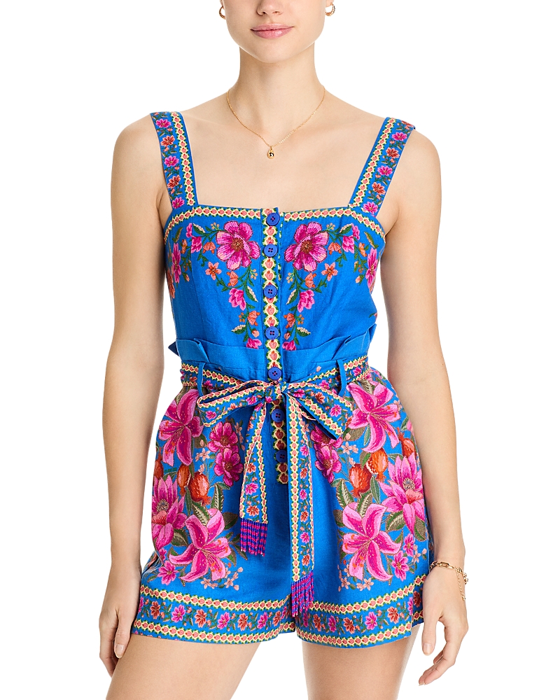 Farm Rio Summer Fruit Scarf Romper - Exclusive
