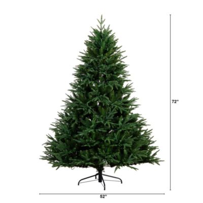 6&#39; Pre Lit Artificial Edmonton Fir Light Show Memory Shape Christmas Tree with Instant Connect Technology and 300 Color Changing LED Lights