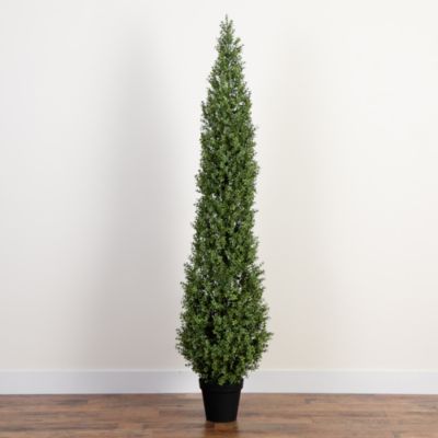 7&#39; UV Resistant Artificial Boxwood Topiary Tree (Indoor/Outdoor)